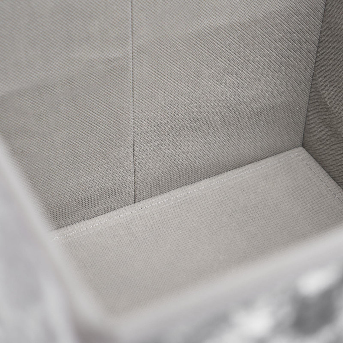 OHS Pack of 2 Crushed Velvet Storage Boxes Collapsible Foldable Square Cube Box