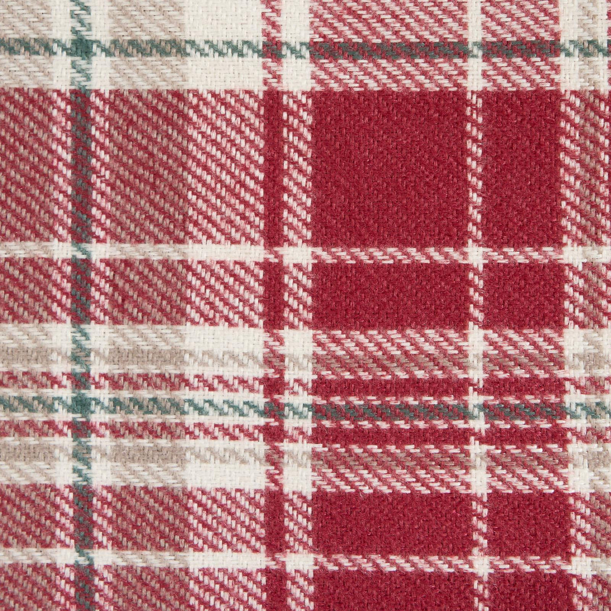 OHS Check Eyelet Curtains Pair Thermal Ring Top Textured Woven Ready Made
