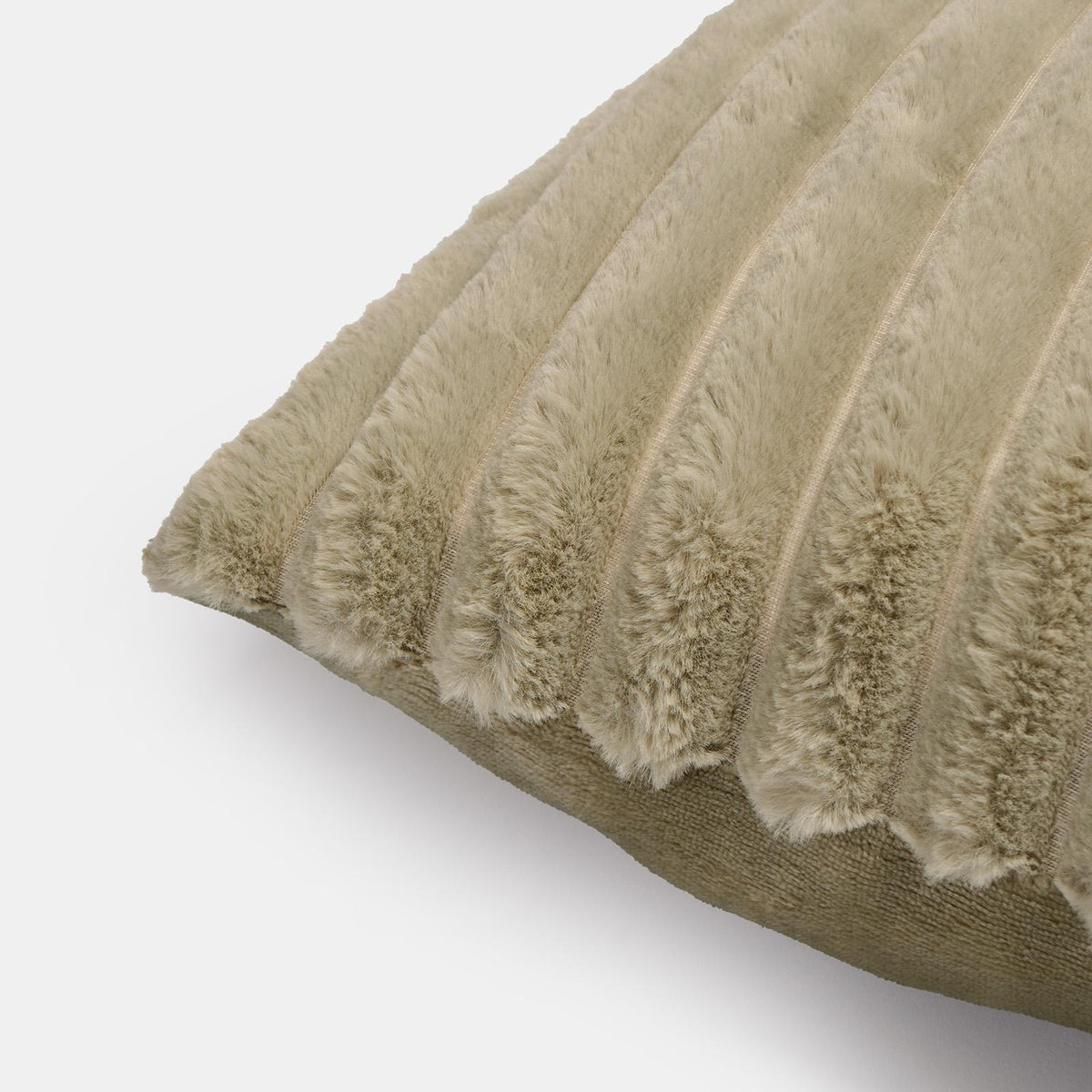 OHS Thick Rib Cushion Covers Faux Fur Soft Fleece Square Pillowcases Home Decor