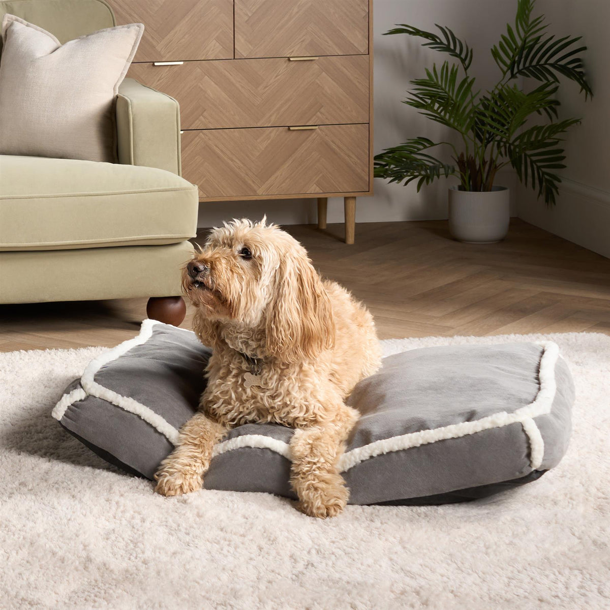 Sherpa Bind Pet Bed Dog Puppy Comfy Mat Cushion Washable Fleece Soft Plush Warm
