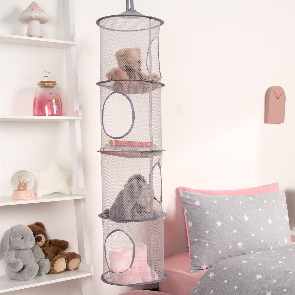 Large Storage Basket Hanging Kids Space Saving Tidy Shoes Clothing Toy Organiser