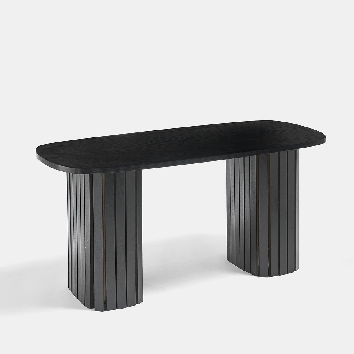 OHS Madison Coffee Table Ribbed Engineered Wood Side End Desk Home Decor