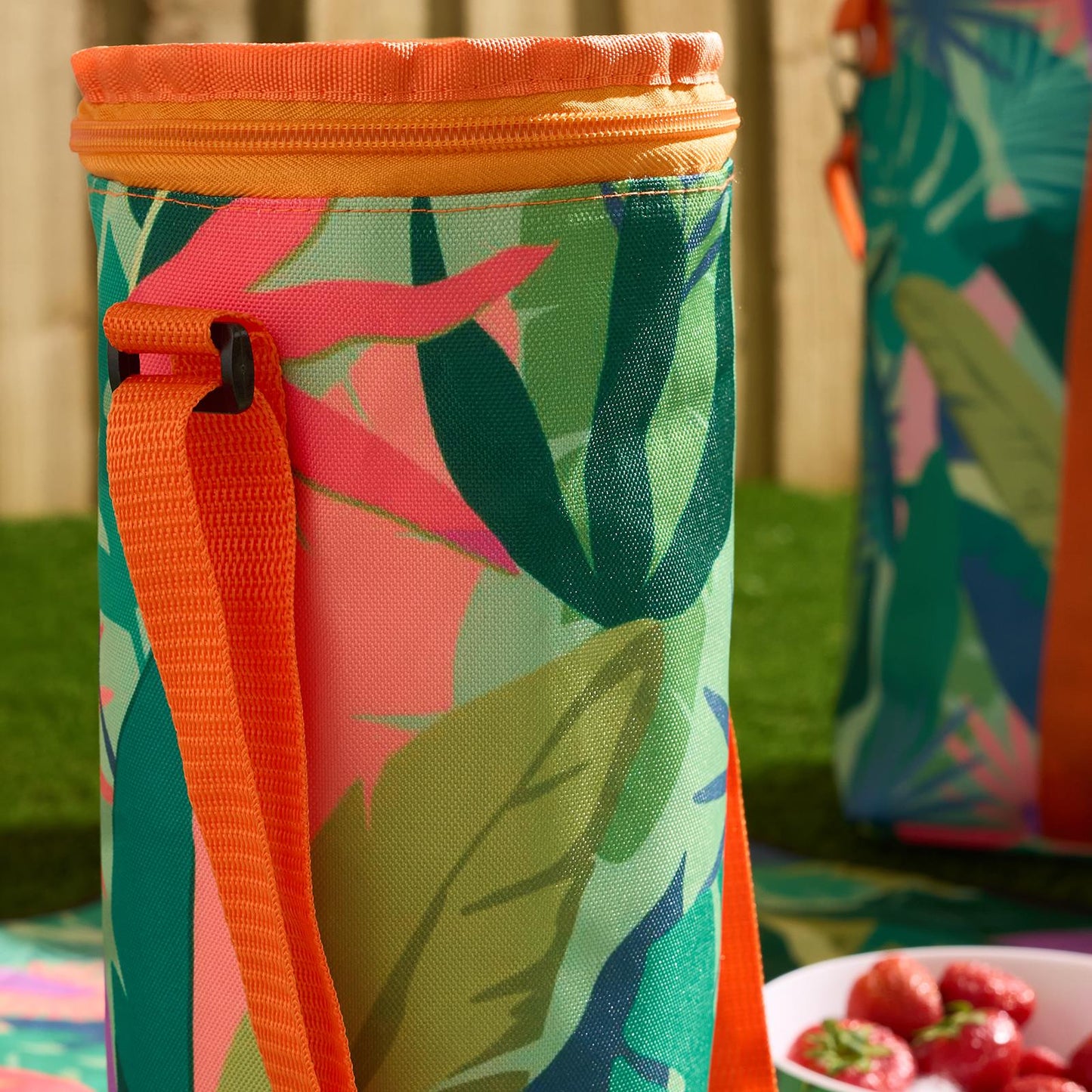 OHS Printed Picnicware Wine Cooler OR Picnic Blanket OR Bag Plates Bowls Glasses