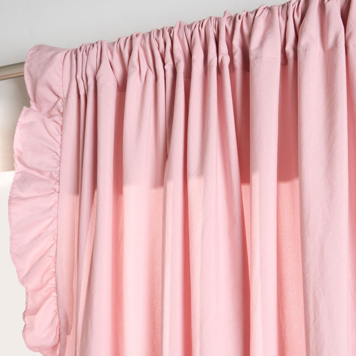 Frill Voile Net Curtains 2 Window Panels Sheer Rod Slot Top Textured Pair Set