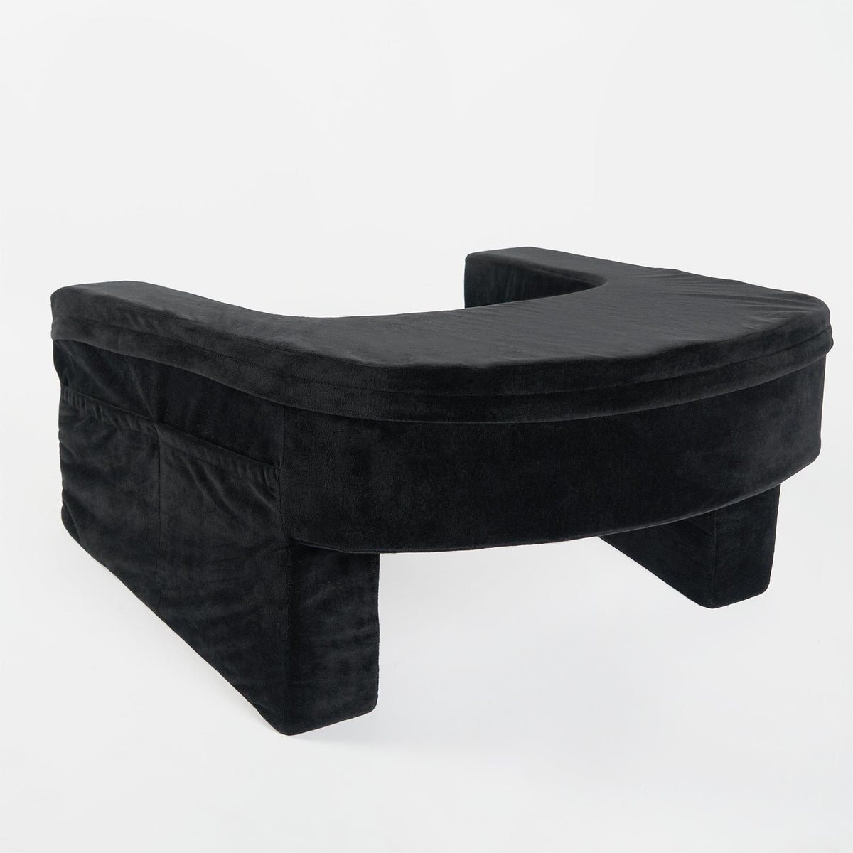 OHS Gaming Lap Pillow Cushion Matte Velvet Filled Laptop Table Tray with Pockets