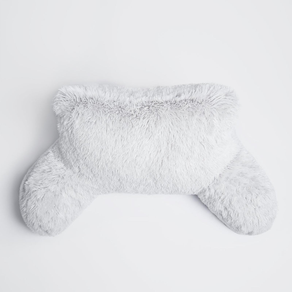 OHS Fluffy Cuddle Cushion Reading Pillow with Arms Lumbar Bed Chair