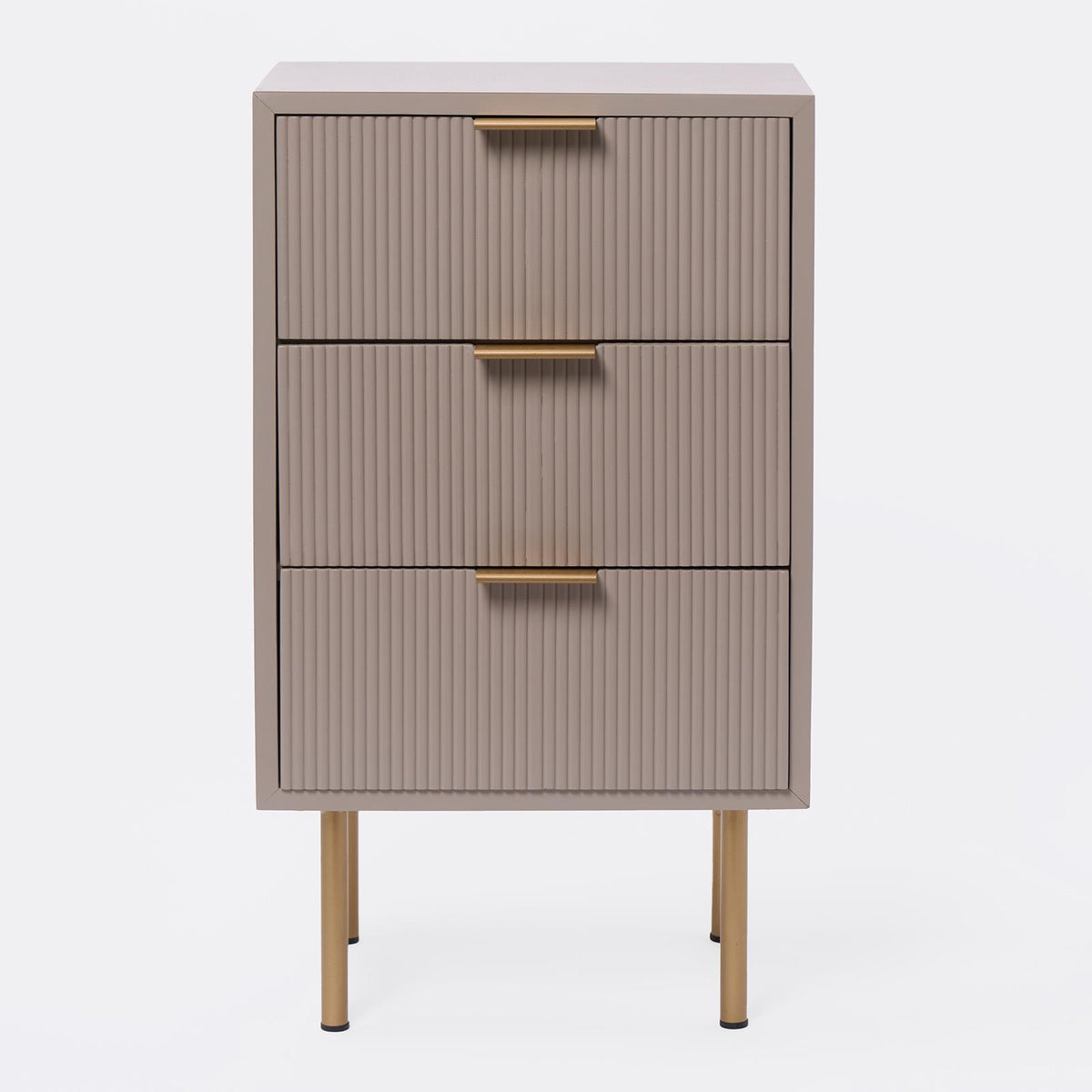 OHS Ribbed Drawer Unit Bedside Table 3/4/5/6 Draw Cabinet Nightstand Sideboard