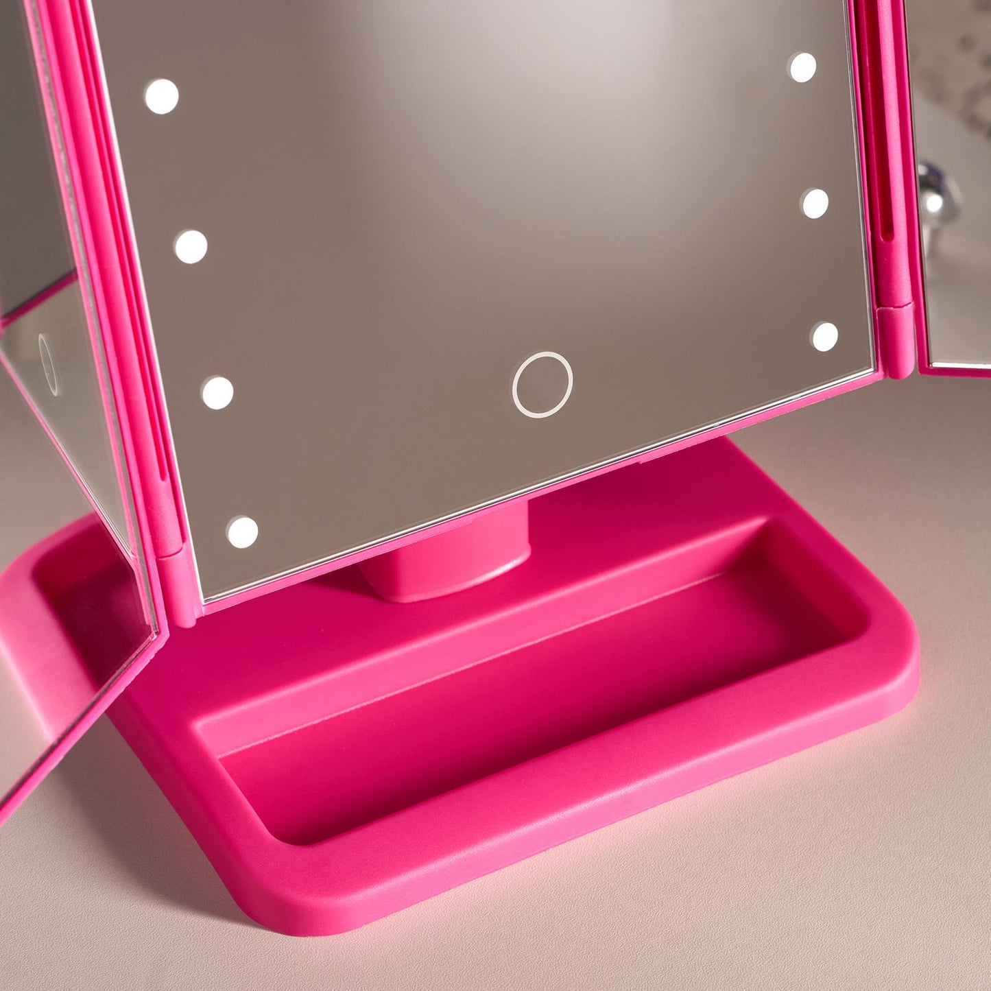 OHS LED Illuminated Mirror Light Up Make Up Cosmetic Vanity OR Travel