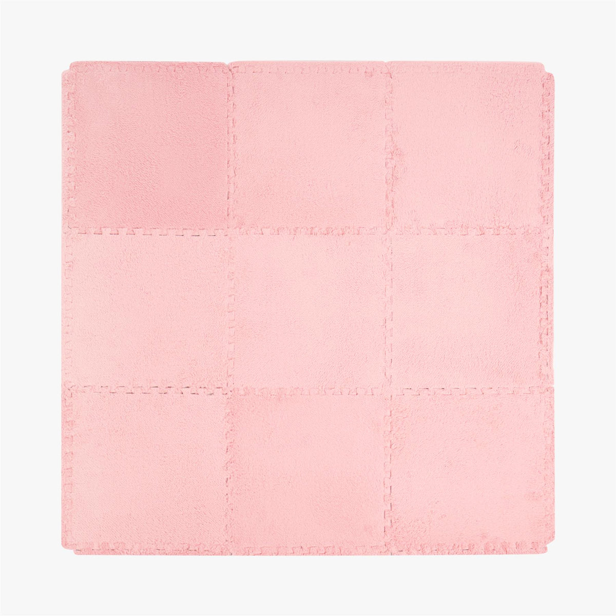 OHS Interlocking Foam Floor Tiles Teddy Fleece Soft Kids Play Mat Carpet Yoga