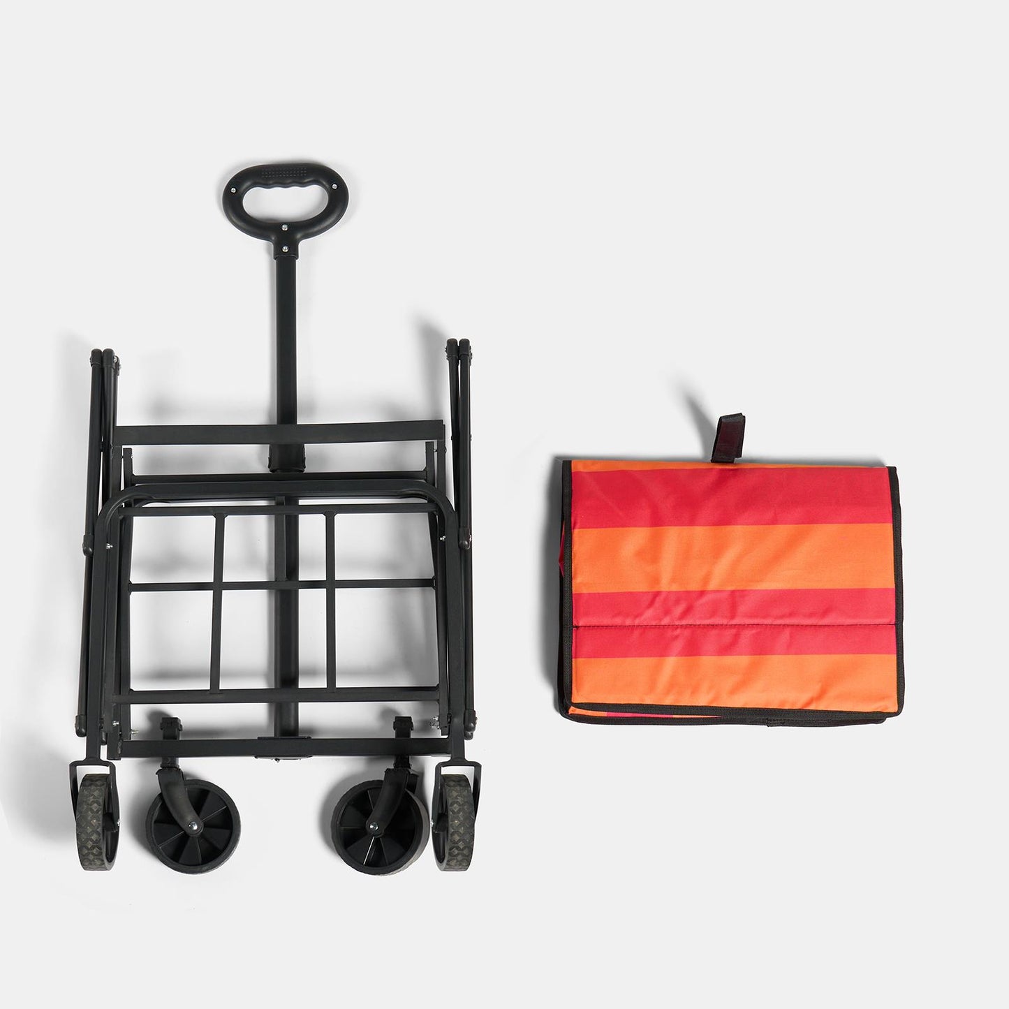 OHS Garden Folding Trolley Cart Outdoor Storage Camping Grocery Shopping