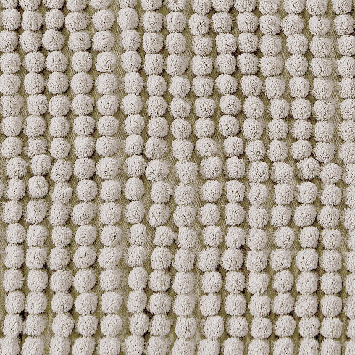 Brentfords Noodle Bath Mat Non Slip Shower Soft Highly Absorbent Chenille Shaggy