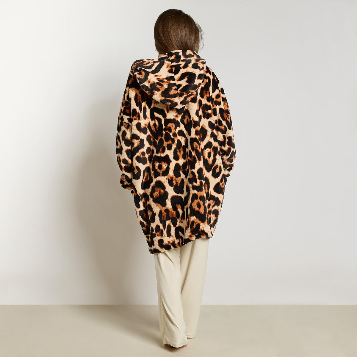 OHS Zip Up Hoodie Blanket Oversized Sherpa Fleece Thermal Sweatshirt Jumper