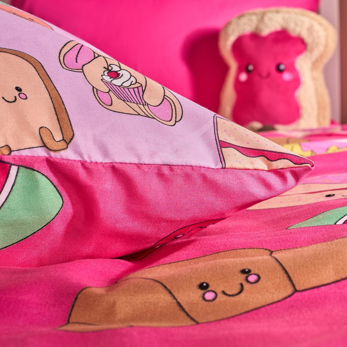 OHS Sweetie Pies Bedding Reversible Kids Duvet Cover Set with Pillowcase