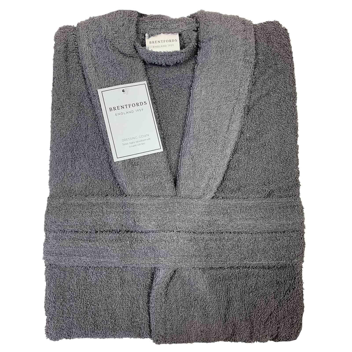 Brentfords Luxury 100% Cotton Bath Robe Terry Towel Soft Dressing Gown Unisex