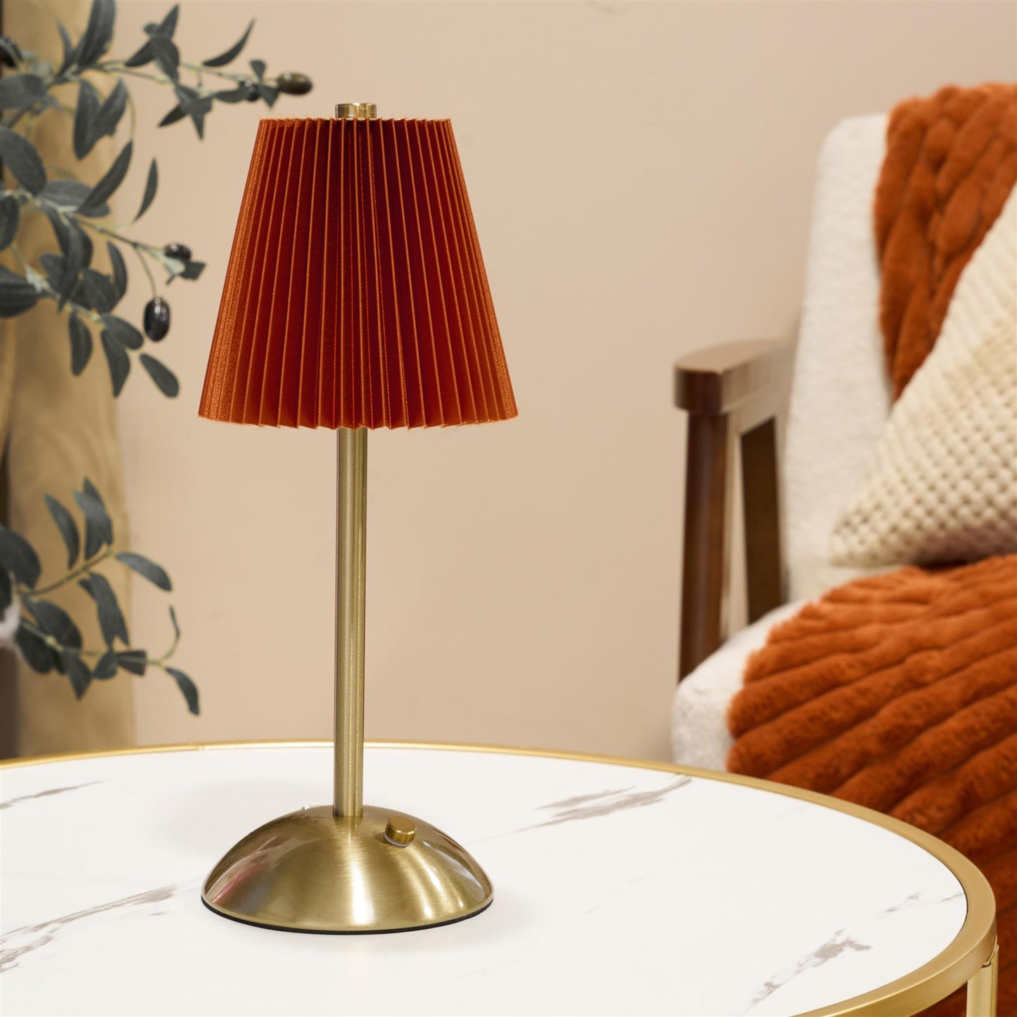 OHS Bedside Cordless Lamp LED Rechargeable Table Desk Night Light Nightstand