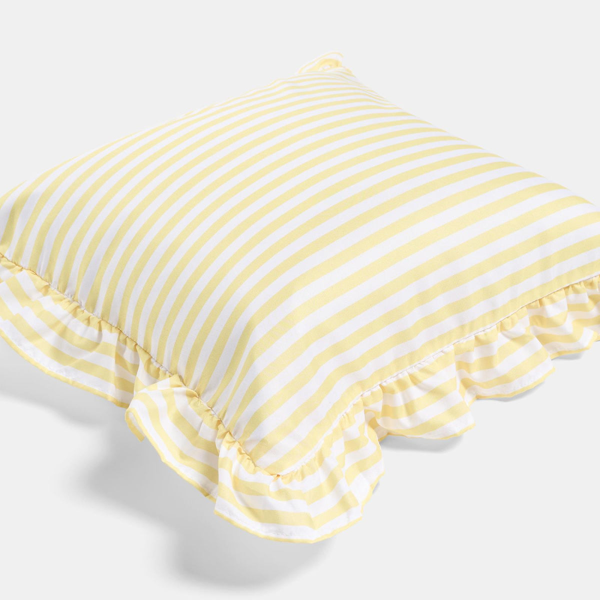 OHS Stripe Frill Cushion Covers Microfibre Square Pillowcases Home Decor