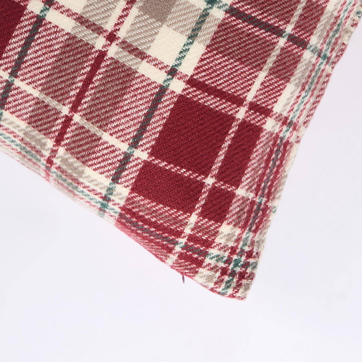 Woven Check Cushion Covers Tartan Pack of 2/4 Filled Case Pad Set 18" x 18" Home