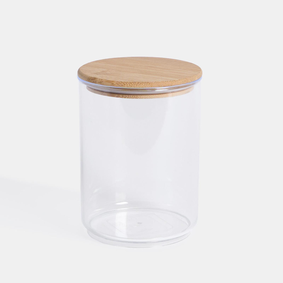 Clear Storage Tub with Lid Pasta Dry Food Container Fresh Durable Plastic Bamboo