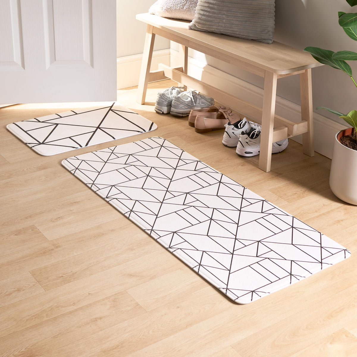 OHS Print Doormat Runner Xmas Festive Decorative Hallway Rug Kitchen Floor Mat