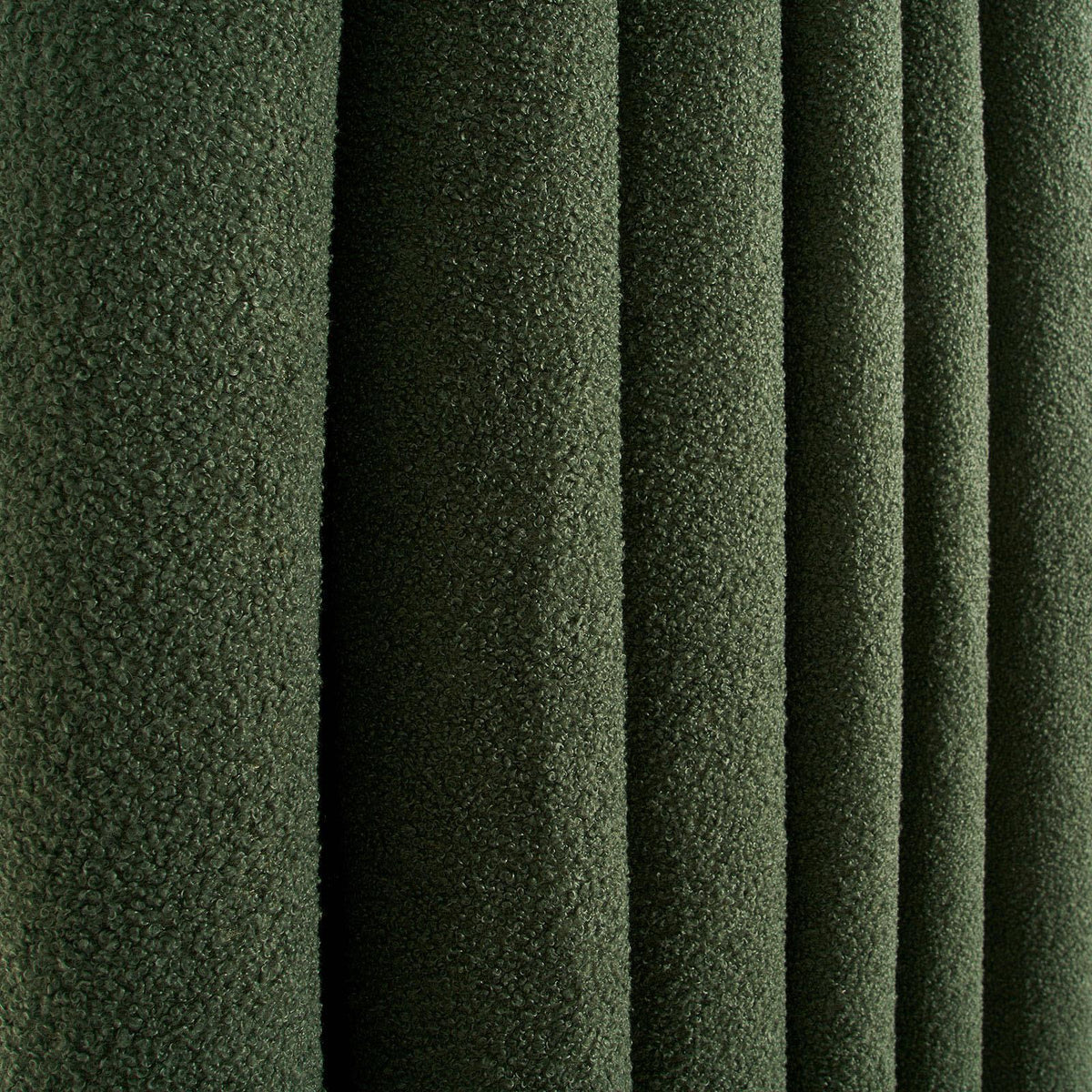 OHS Boucle Eyelet Curtains Blackout Pair Ready Made Ring Top Energy Saving