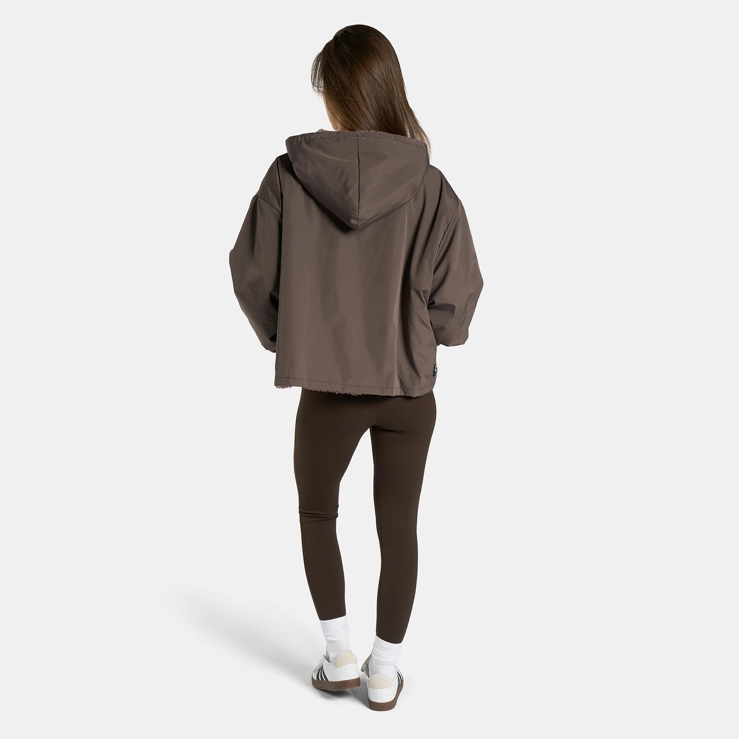 OHS Plain Drying Changing Robe Sherpa Water Resistant Cropped Jacket Outerwear