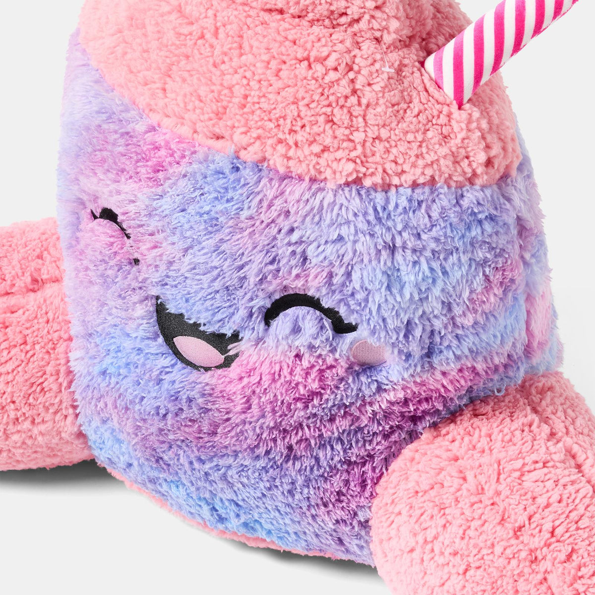 OHS Character Cuddle Cushion Soft Fleece Reading Pillow with Arms Bed Chair