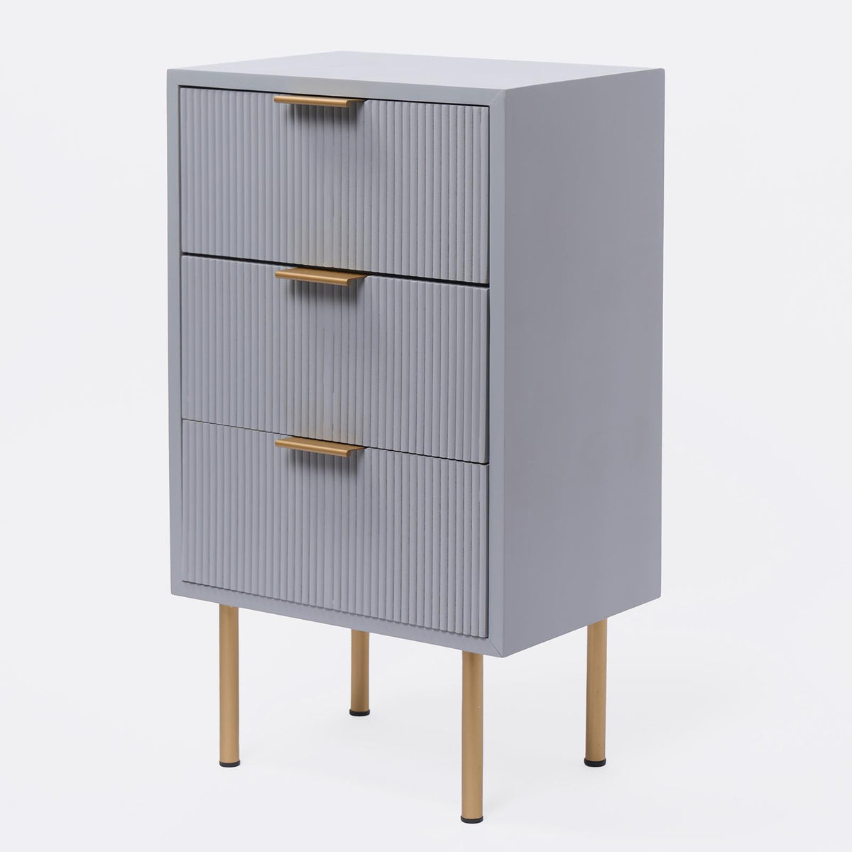 OHS Ribbed Drawer Unit Bedside Table 3/4/5/6 Draw Cabinet Nightstand Sideboard