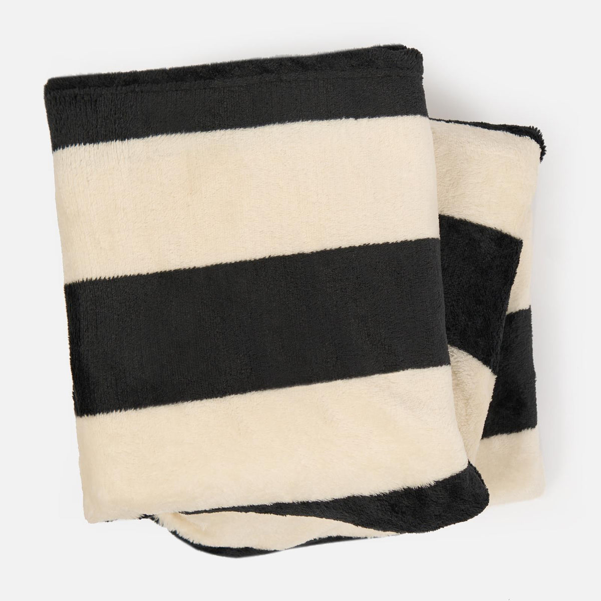 Stripe Fleece Throw Over Bedspread Ultra Soft Warm Sofa Bed Blanket Travel Plush