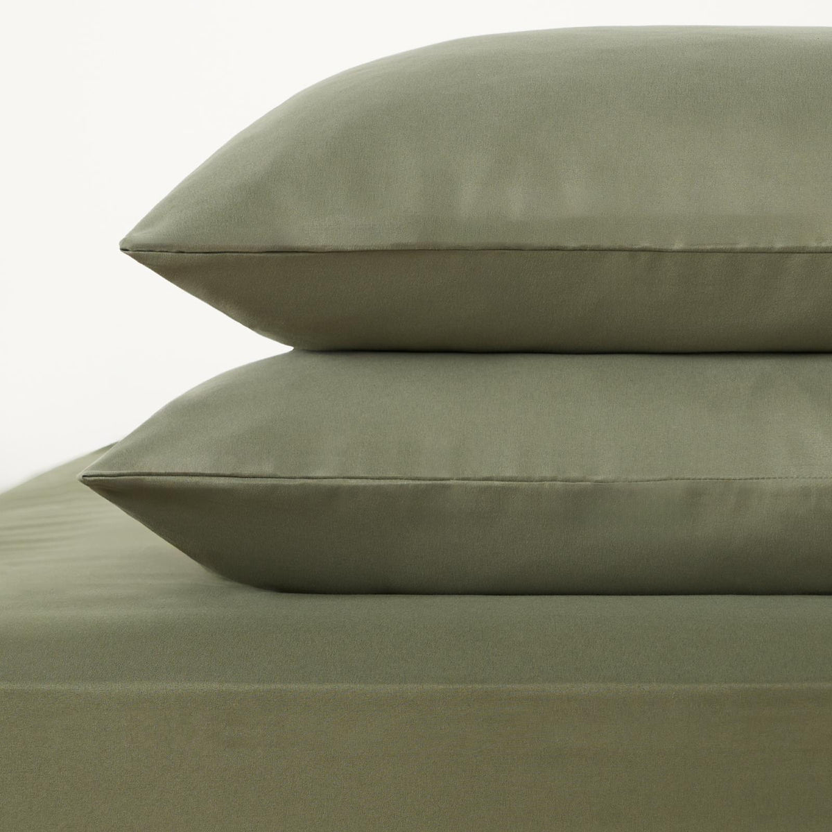 OHS Plain Duvet Cover & Pillowcase Reversible Bedding Set OR Fitted Sheet