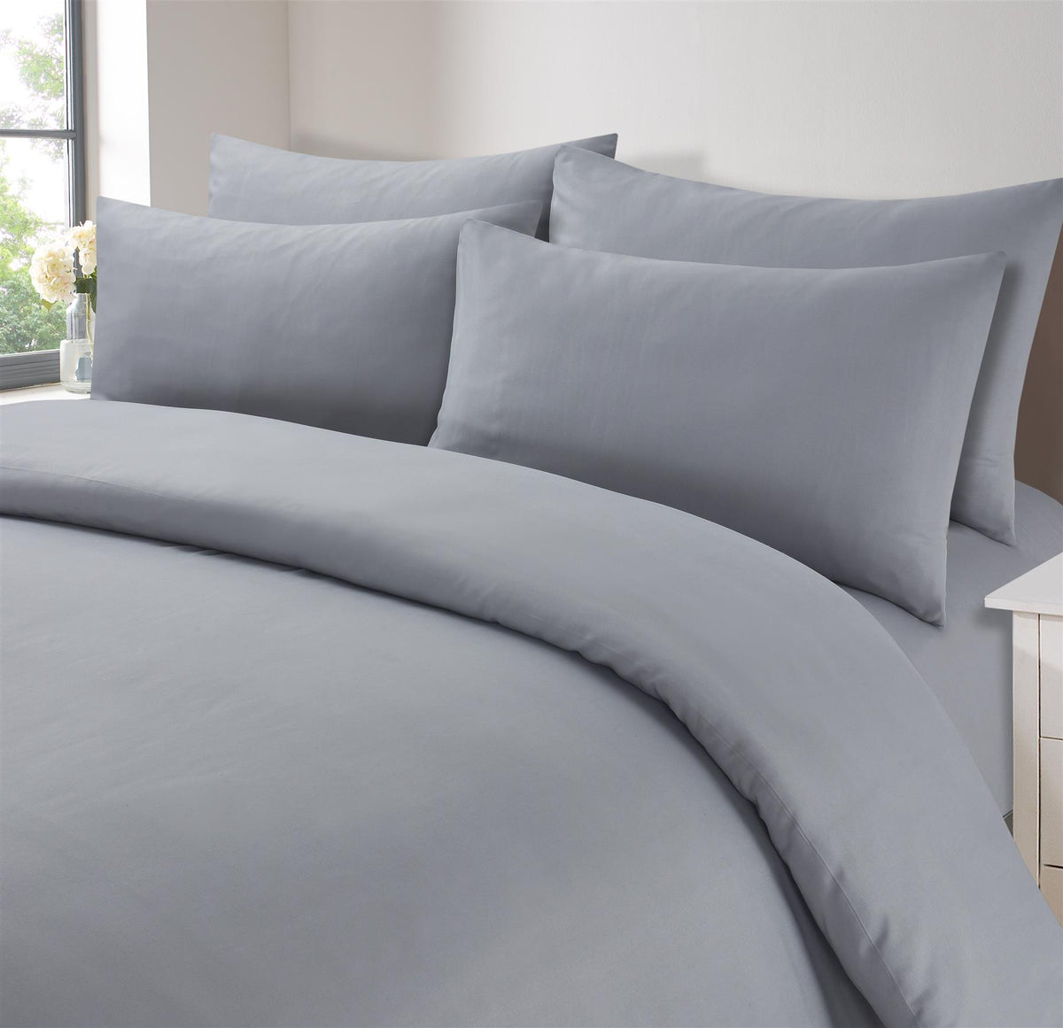 OHS Microfibre Housewife Pillowcases Set 2 Pack Wrinkle Resistant Pillow Covers