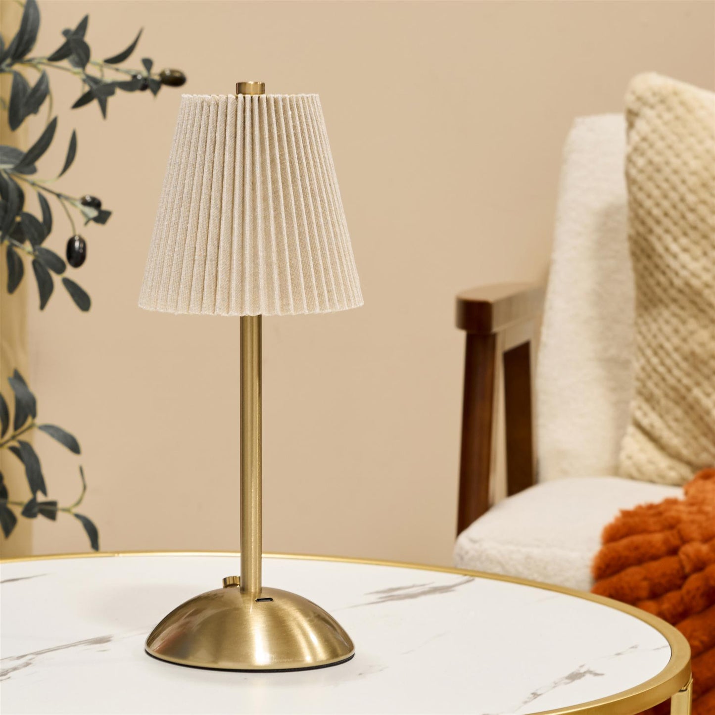 OHS Bedside Cordless Lamp LED Rechargeable Table Desk Night Light Nightstand