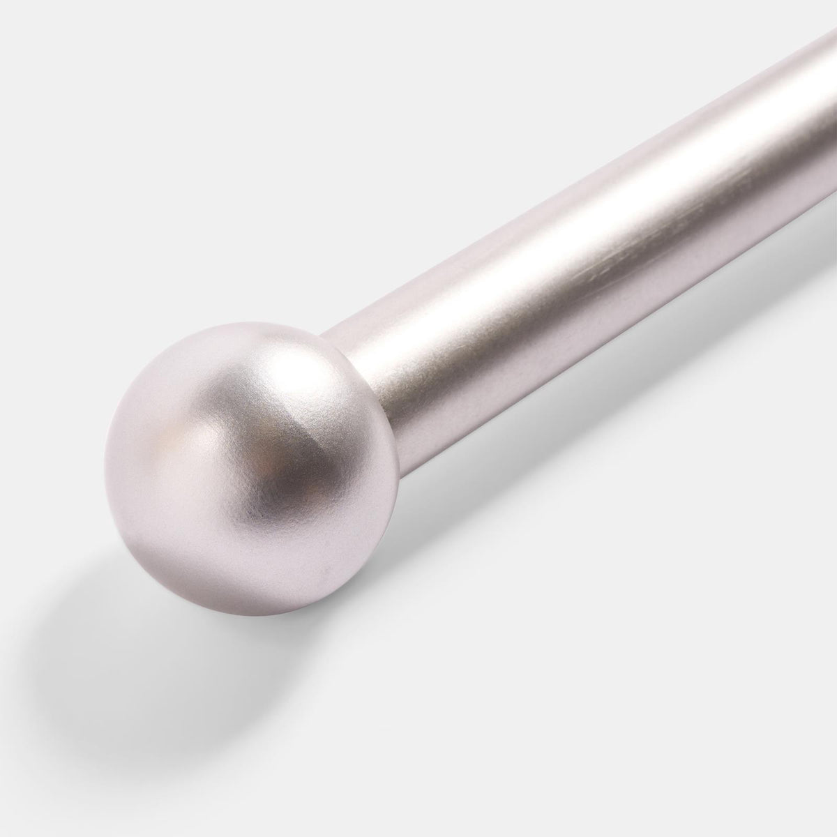 OHS 70-120cm Curtain Pole Extendable Metal 16mm Ball Trumpet Twist Finnials