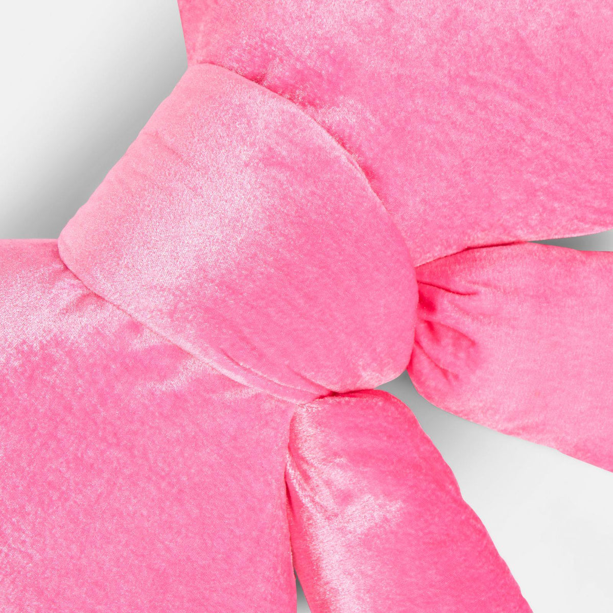 OHS Bow Shaped Cushion Velvet Decorative Filled Scatter Pillow Gift