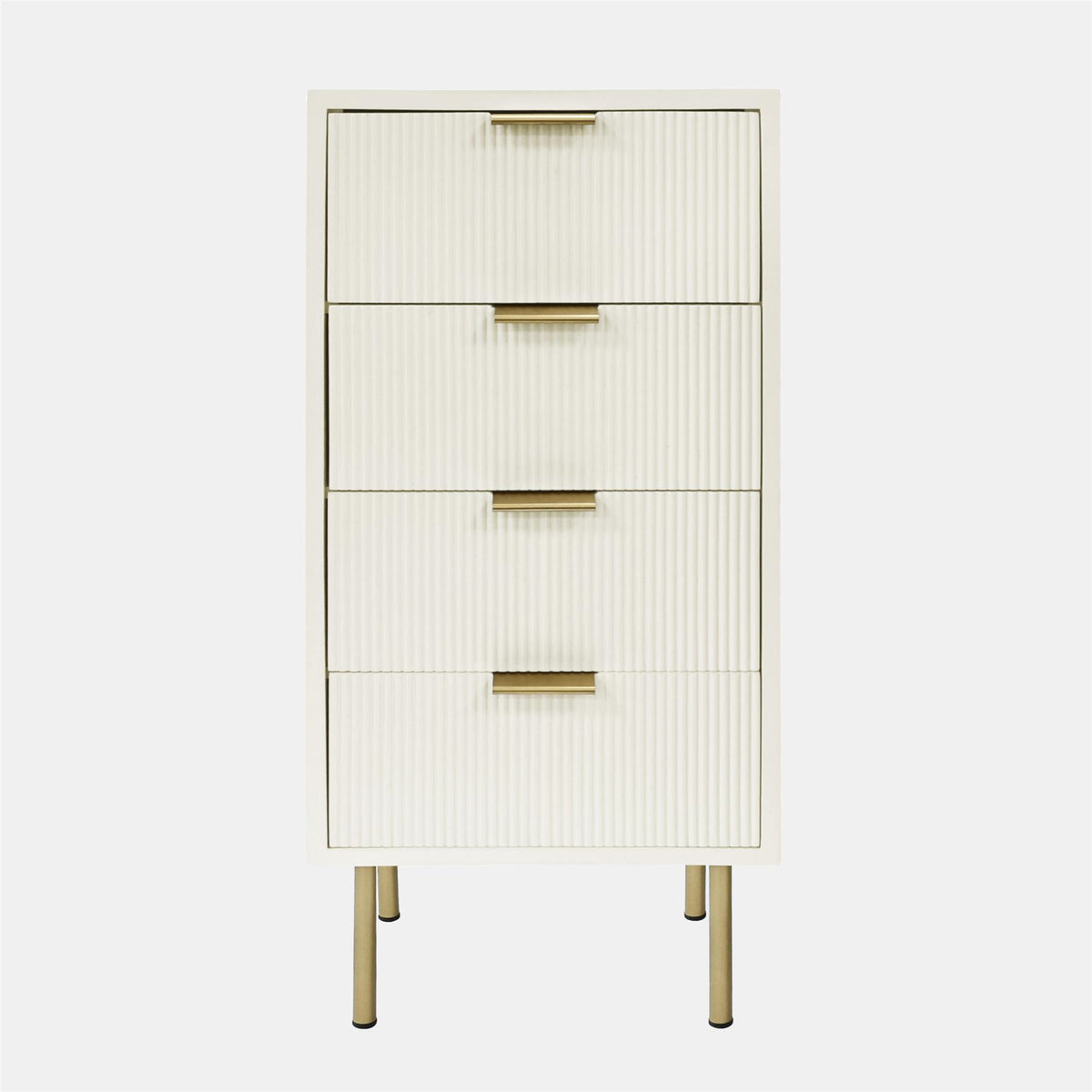 OHS Ribbed Drawer Unit Bedside Table 3/4/5/6 Draw Cabinet Nightstand Sideboard