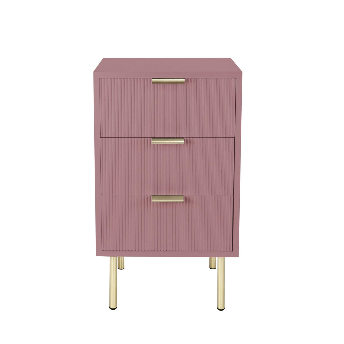 OHS Ribbed Drawer Unit Bedside Table 3/4/5/6 Draw Cabinet Nightstand Sideboard
