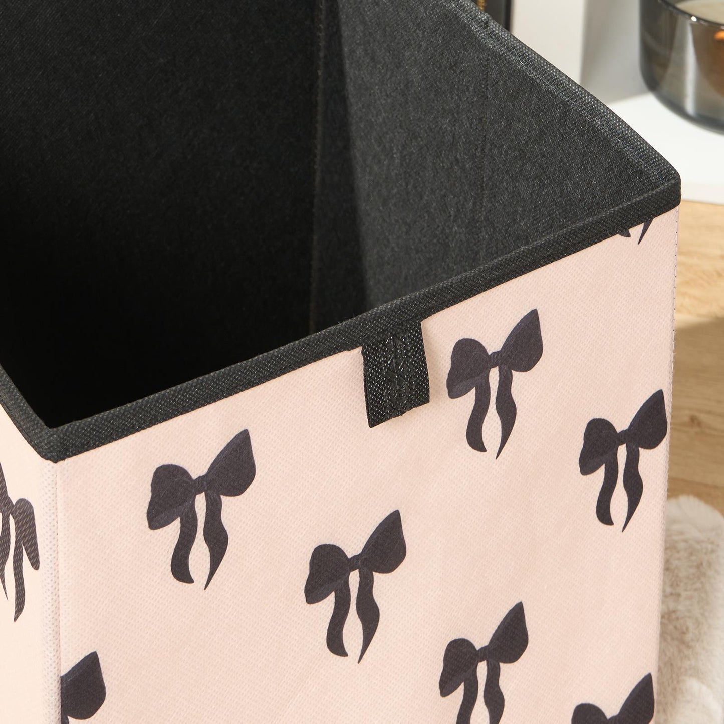 OHS Bows Storage Box Cube Folding Multipack Space Saving Shoe Toy Organiser