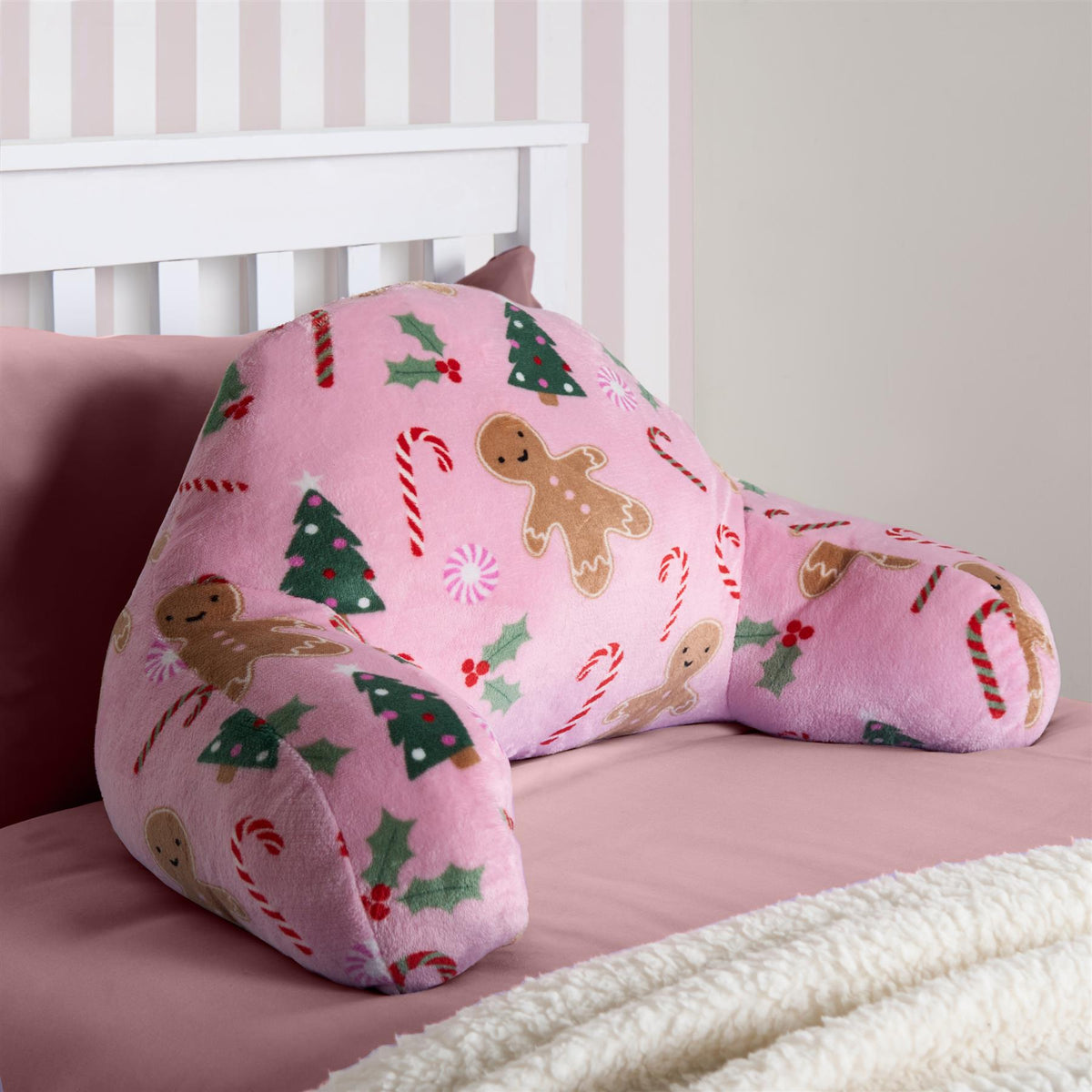 OHS Kids Gaming Cushion Bed Reading Pillow Soft Support with Arms Lumbar Chair