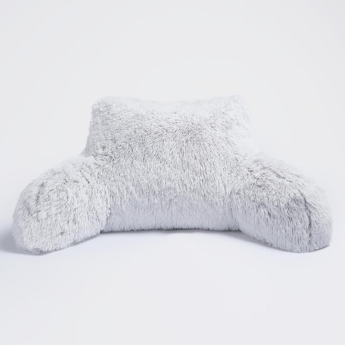 OHS Fluffy Cuddle Cushion Reading Pillow with Arms Lumbar Bed Chair