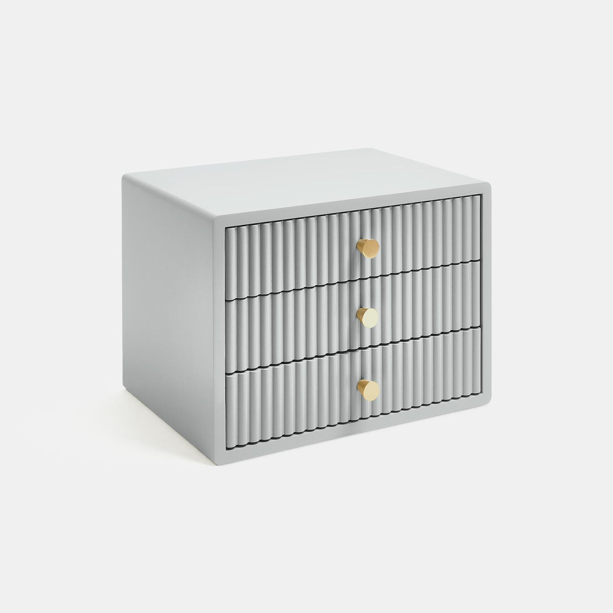 OHS Ribbed Desktop Drawers Organiser Freestanding Tabletop Cabinet Storage Unit