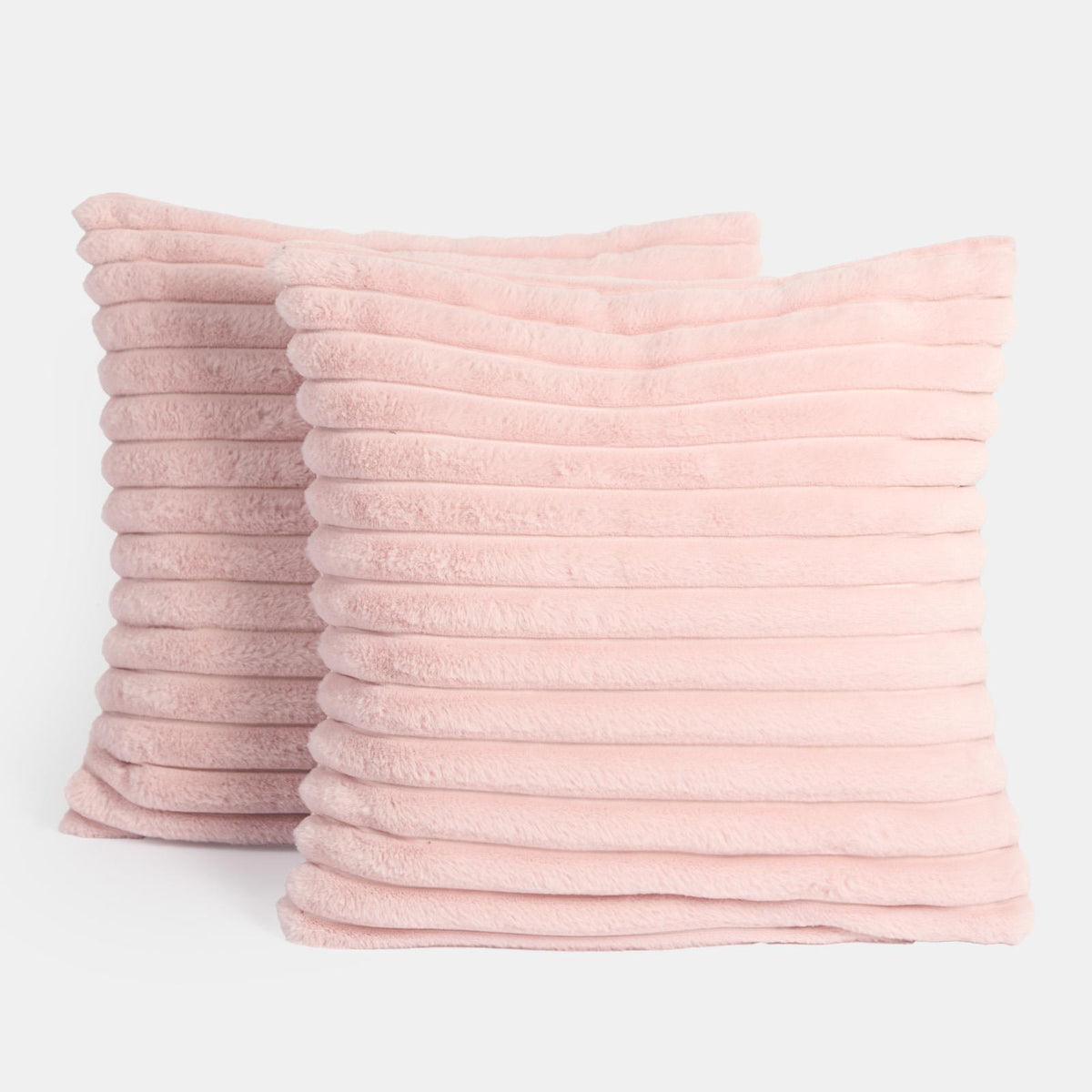 OHS Thick Rib Cushion Covers Faux Fur Soft Fleece Square Pillowcases Home Decor