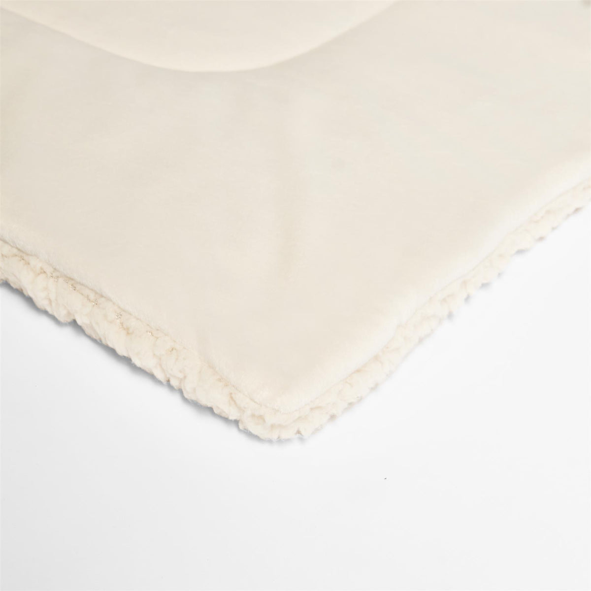 OHS Quilted Pet Blanket Soft Sherpa Fleece Animal Dog Cat Throw