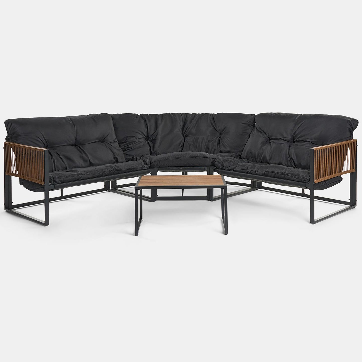 OHS Santorini Corner Sofa Table Set 5 Seater Garden Outdoor Patio Couch