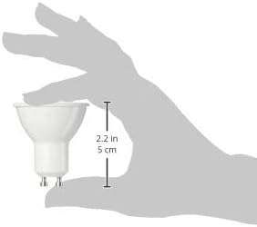 Amazon Basics LED GU10 Spotlight Bulb, 4.7W (equivalent to 50W), Warm White, Non Dimmable - Pack of 10