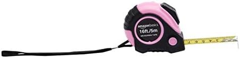 Amazon Basics Tape Measure - 4.8 m, Pink