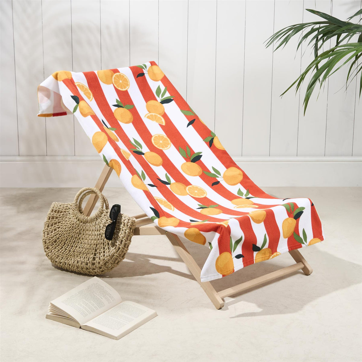 OHS Print Beach Towel Microfibre Quick Dry Bath Holiday Gym Travel Sport