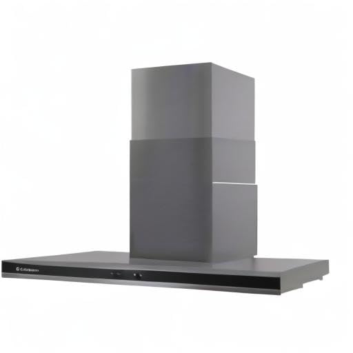 Russell Hobbs 90cm T-Shaped Cooker Hood in Stainless Steel with 3 Speed Settings, 3x Washable Aluminium Filters, Extraction or Recirculation, Boost Function, LED Lights A++ Energy Rating, RHGCH903SS