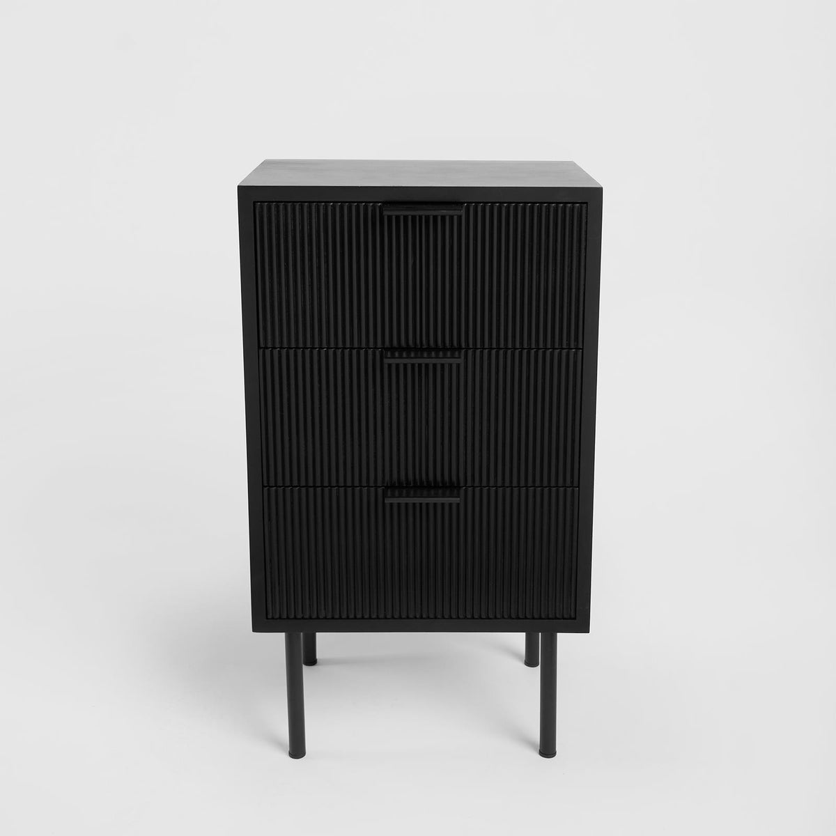 OHS Ribbed Drawer Unit Bedside Table 3/4/5/6 Draw Cabinet Nightstand Sideboard