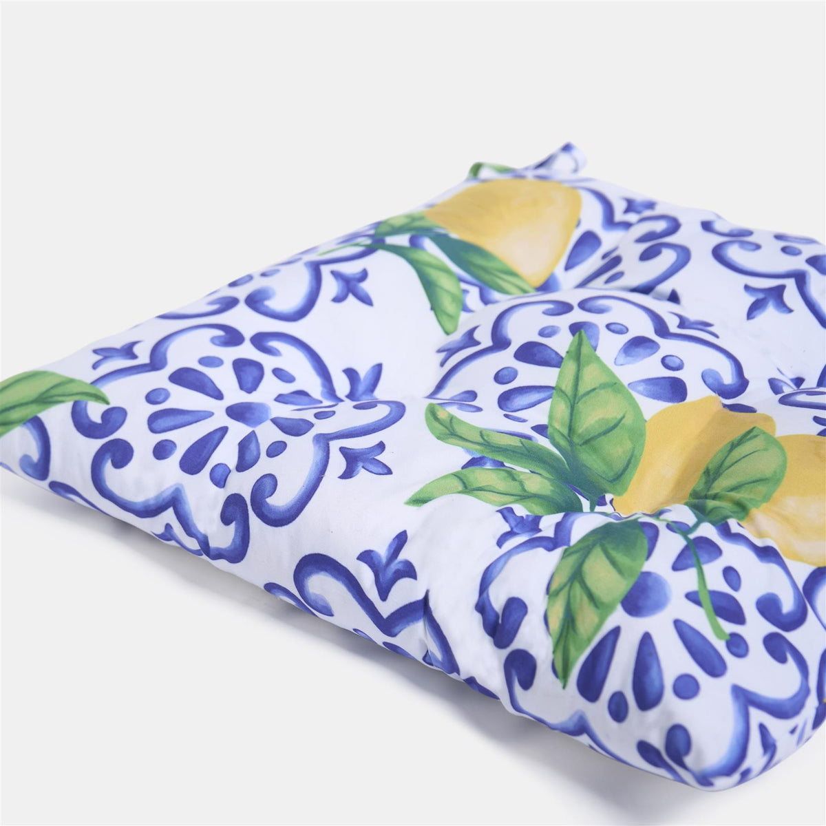 OHS Seat Pads 2 Water Resistant Outdoor Cushions Garden Chair Covers Ties