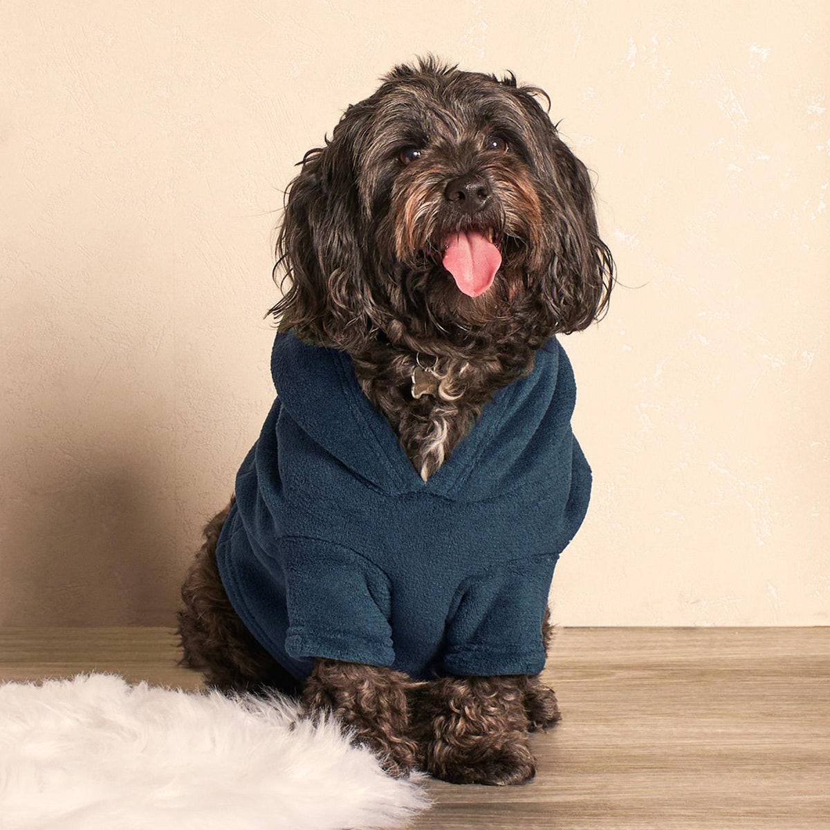 OHS Pet Dog Sherpa Hoodie Winter Warm Fleece Puppy Outfit Suit Soft Cat Jumper