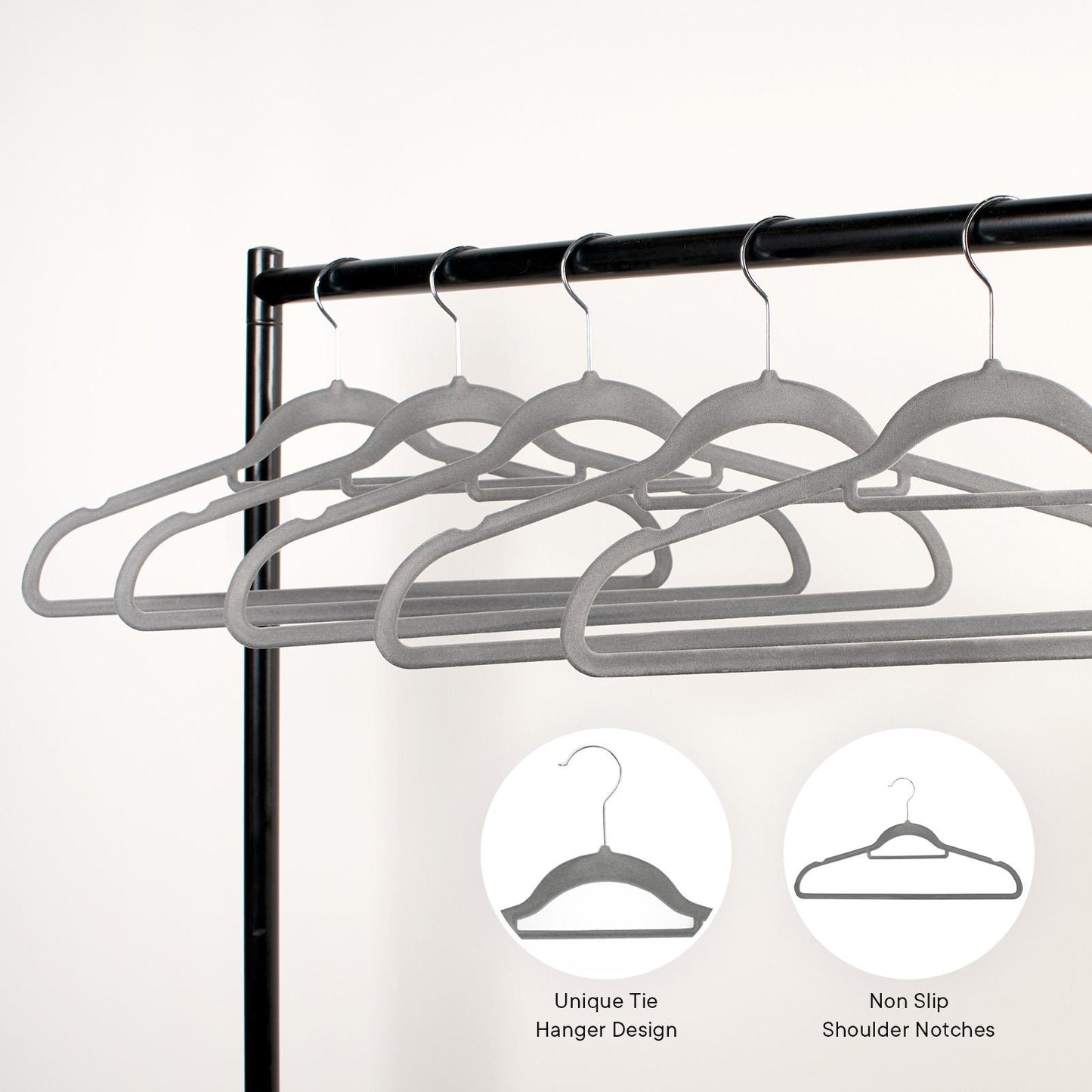 OHS Non-Slip Coat Hanger Strong Adult Clothes Trouser Hanging 10/20/50/100